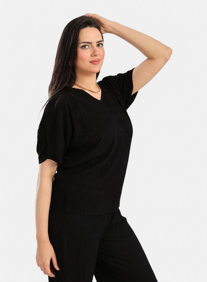 Carina Ribbed Lounge Blouse - Image 2