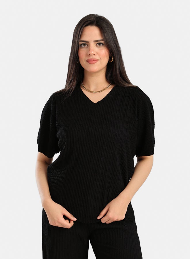 Carina Ribbed Lounge Blouse - Image 1
