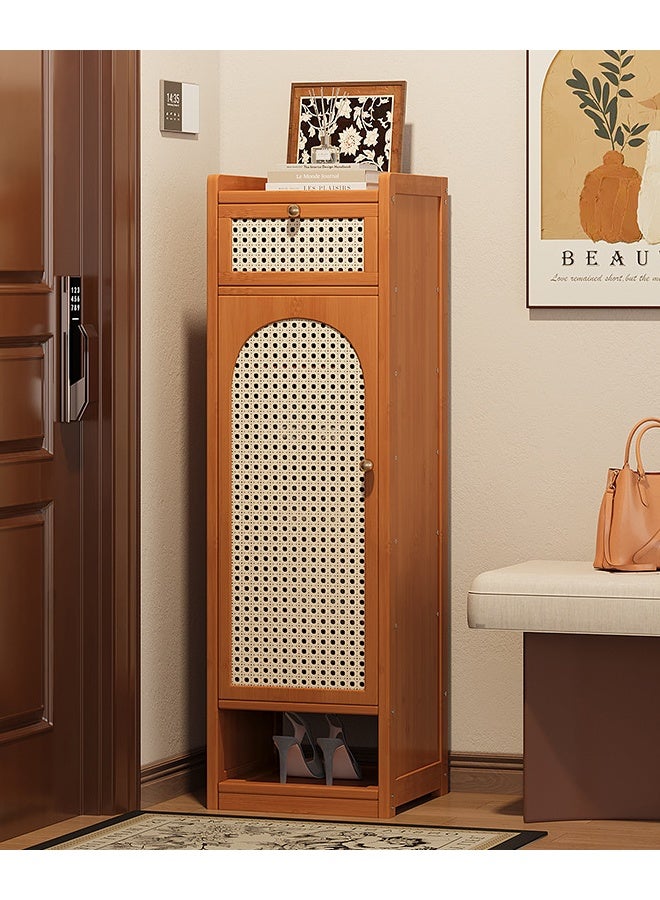 إن كي أكس رف أحذية للمدخل متعدد الطبقات لتوفير المساحة الضيقة، لون بني، 107.5*31*32 سم - Image 1