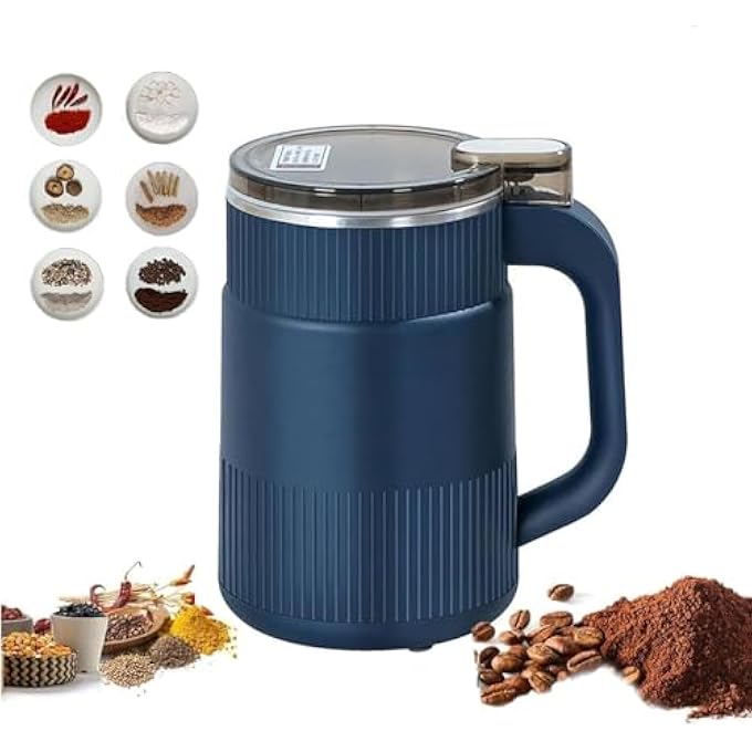 NALACAL Household Small Powder Grinding Machine Blades Coffee Bean Grinder Low Noise Multifunctional Grinding Machine For Grain Coffee Blue - Image 1