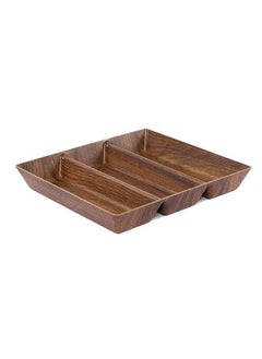 Tokyo 3-Compartment Large Deep Plate, Mahogany - 31x28 cm - pzsku/Z47CD9255EF0018469D83Z/45/_/1700655466/f8550abc-c10d-44e9-8929-97888963ed8f