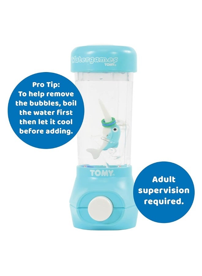 TOMY Classic TOMY Handheld Water Game - Kids Ring Toss Style Arcade Games - Kids Travel Activities and Car Games - Handheld Game for Kids Road Trip Essentials - Dolphin - Image 1