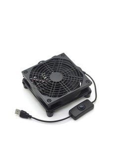 USB Router Cooling Fan, Quiet design Optical Cat Set-top Box Cooling Radiator Rack Base, Silent High Airflow Router Heat Sink for TV Box