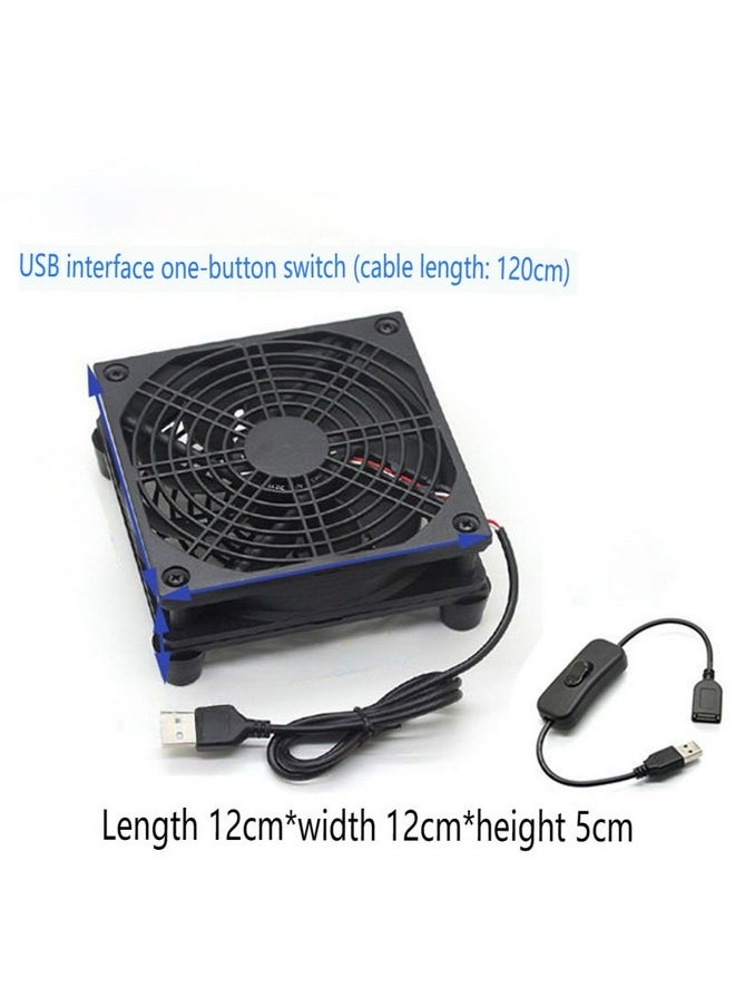Generic - USB Router Cooling Fan, Quiet design Optical Cat Set-top Box Cooling Radiator Rack Base, Silent High Airflow Router Heat Sink for TV Box - Image 1