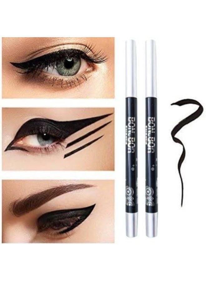 قلم كحل مقاوم للماء والبهتان يدوم طويلاً من بونجورو (لون أسود)