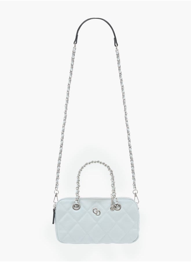 Celeste Women Quilted Crossbody Bag with Detachable Chain Strap and Handles  - Image 2