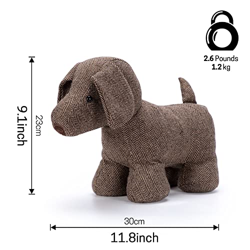 SWISSELITE Cute Decorative Door Stopper for Home and Office Compact Animals Weighted Dcor Door Stopper with Soft Fabric - Image 3