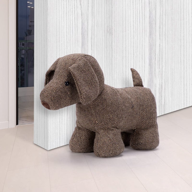 SWISSELITE Cute Decorative Door Stopper for Home and Office Compact Animals Weighted Dcor Door Stopper with Soft Fabric - Image 2
