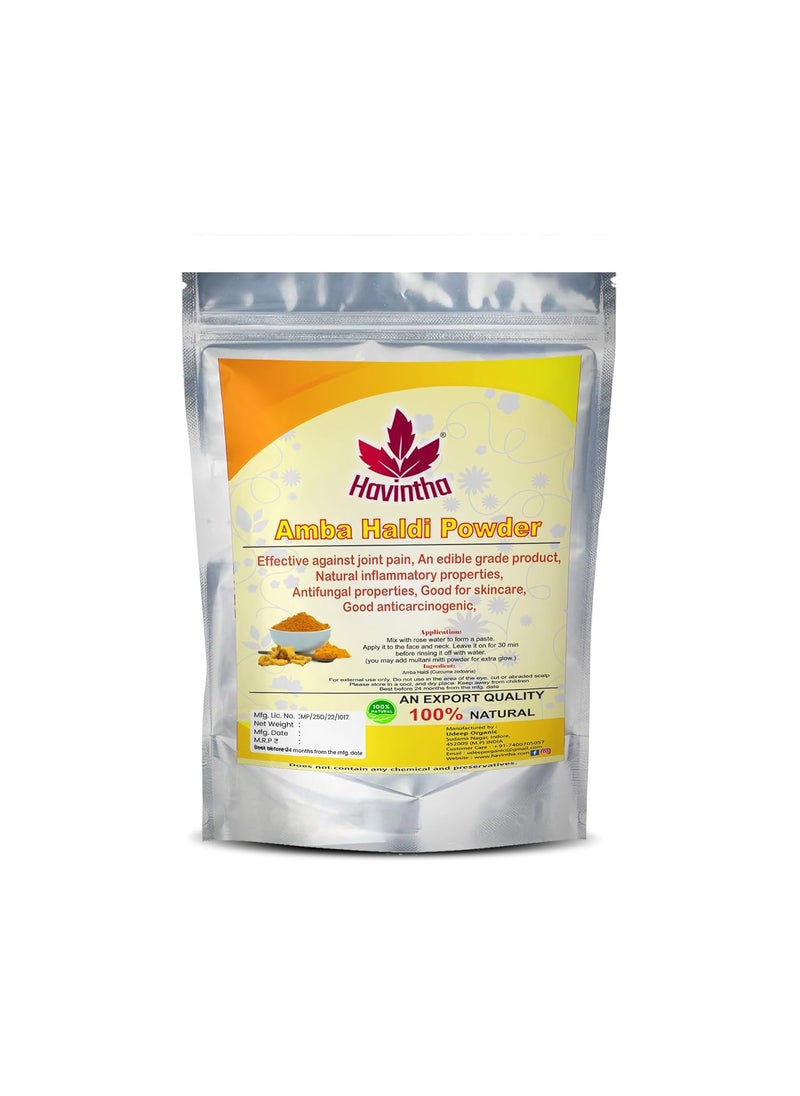 Havintha - Havintha Amba Haldi Powder for Face  Removes Dead Skin Cells  Promotes Glowing Skin  100 Grams - Image 1