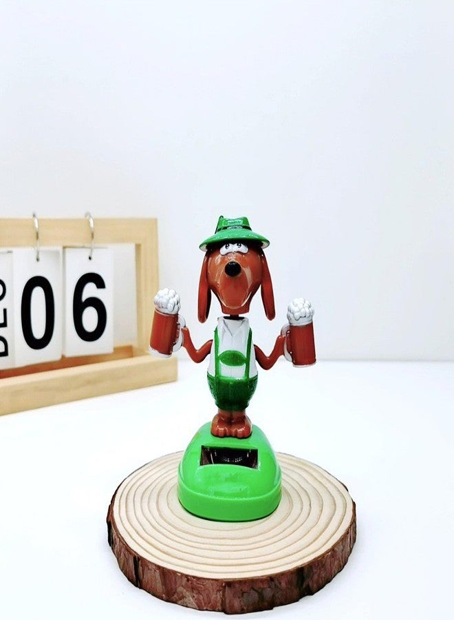 ITUBLE Dancing Bobbleheads Dog Action Figures Car Dashboard Decorations Accessories Interior for Men Women, Cute Solar Power Bobble Heads Bobblehead Figure Ornaments Decor for Car Window - Image 3