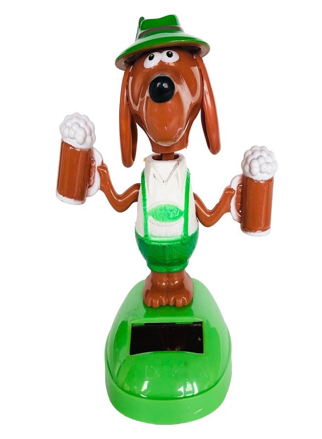 ITUBLE Dancing Bobbleheads Dog Action Figures Car Dashboard Decorations Accessories Interior for Men Women, Cute Solar Power Bobble Heads Bobblehead Figure Ornaments Decor for Car Window - Image 1