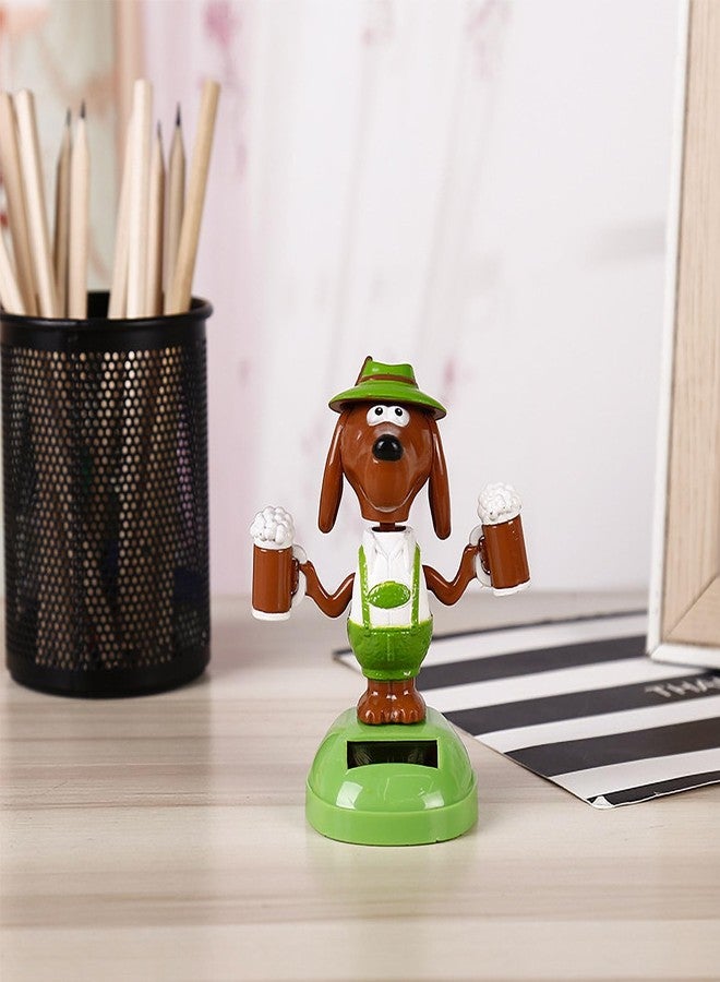 ITUBLE Dancing Bobbleheads Dog Action Figures Car Dashboard Decorations Accessories Interior for Men Women, Cute Solar Power Bobble Heads Bobblehead Figure Ornaments Decor for Car Window - Image 2
