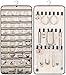 MISSLO Dual-sided Hanging Jewelry Organizer with 40 Pockets and 20 Hook & Loops Closet Necklace Holder for Earring - Image 2