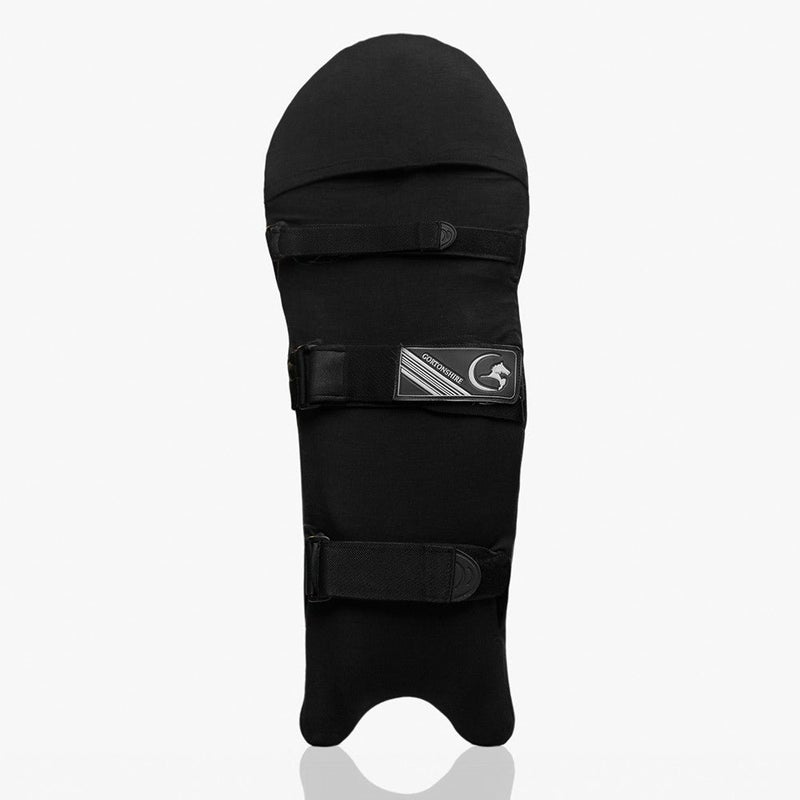 Gortonshire وسادات كريكيت غورتونشاير بألوان جلدية - أسود - Image 4