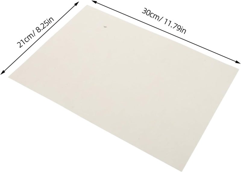 Uonlytech 50pcs White Cardstock Paper A4 Size Vintage Style Heavyweight Texture Paper for Scrapbooking and Art Projects, Resists Ink Bleed and Easy Storage Drawing Sheets - Image 2