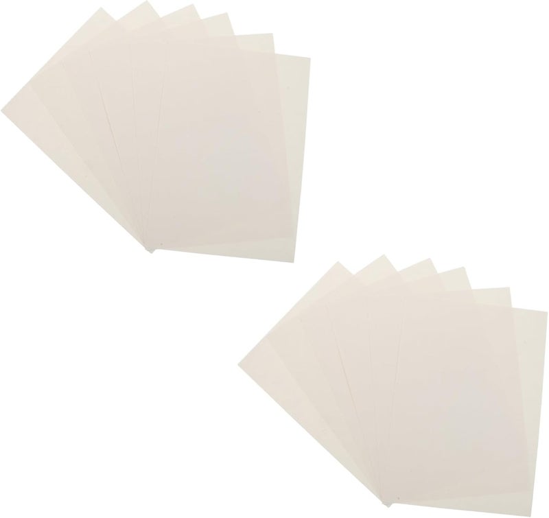 Uonlytech 50pcs White Cardstock Paper A4 Size Vintage Style Heavyweight Texture Paper for Scrapbooking and Art Projects, Resists Ink Bleed and Easy Storage Drawing Sheets - Image 1