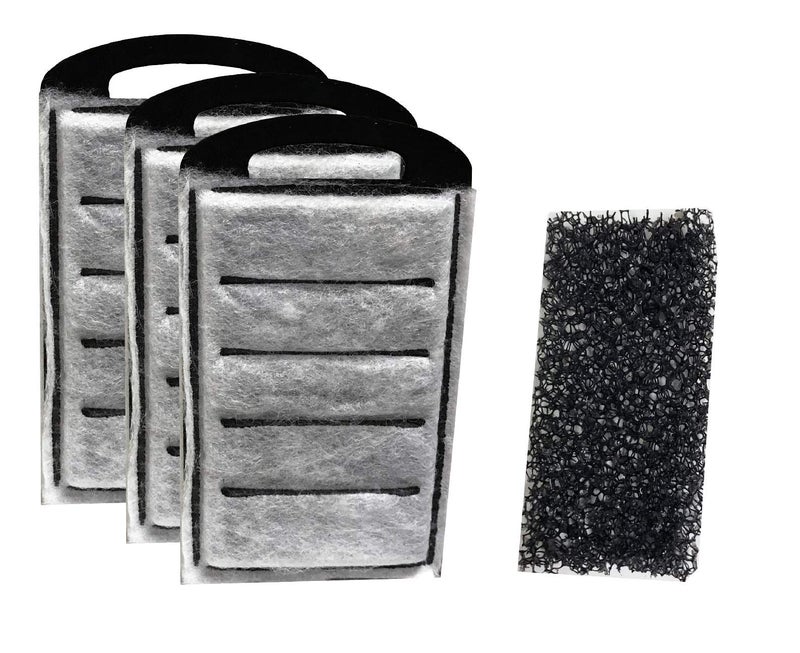 Electronic Arts 3 Pack Performance Replacement Cartridges Fits Aquarium Masters Nano  Deep Blue Professional BioMaxX Nano Power Filter