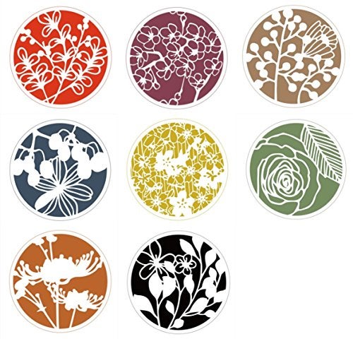 Hyamass 8-Pack Floral Painting Stencils - Round Hollow-Out Reusable Craft Stencils for DIY Wall Art, Canvas, & Fabric Decoration - Image 5