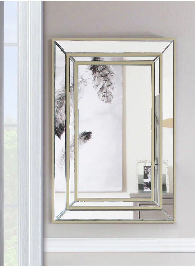 VANITY LIVING Vanity Living Treviso Gold Wall Mirror  - Image 1