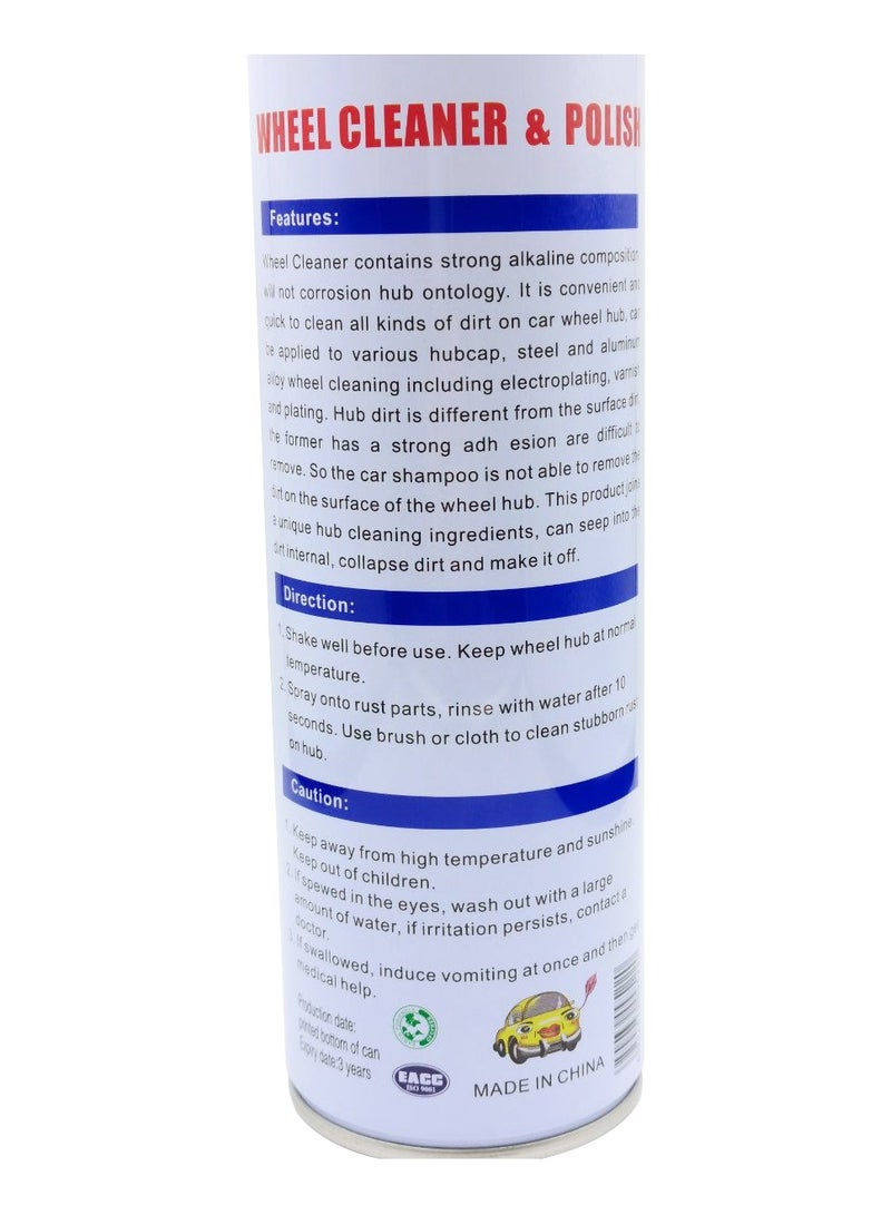 100Miles Car Wheel Cleaner And Polish 500ml Wheel Strong Cleaning And Polish - 100 Miles - Image 5