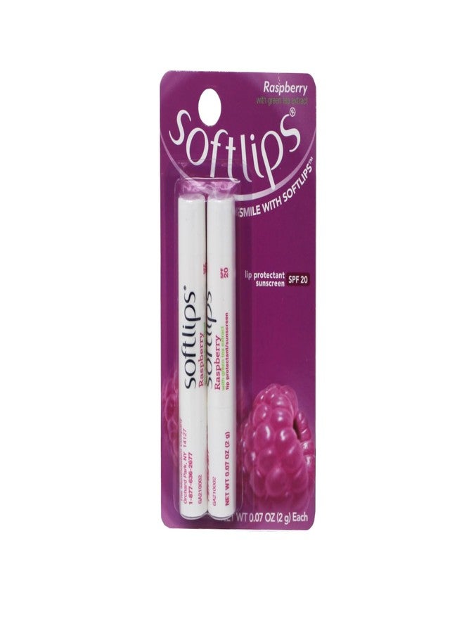 سوفت ليبس واقي الشمس SoftLips Lip Protectant SPF 20، بنكهة التوت مع خلاصة الشاي الأخضر، خالٍ من الغلوتين، عبوة مزدوجة 0.07 أونصة لكل عبوة (عبوة من 3 قطع) - Image 2