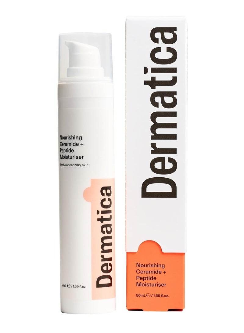 Dermatica Dermatica Anti-Wrinkle Nourishing Ceramide with Peptide Moisturizer | For Anti-ageing and Skin Barrier Repair I Water Based Moisturizer with Ceramides and Glycerin | Face Moisturizer for Women and Men  - Image 1
