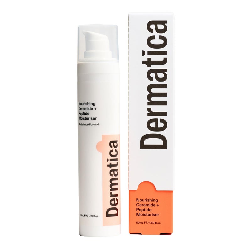 Dermatica Anti-Wrinkle Nourishing Ceramide with Peptide Moisturizer | For Anti-ageing and Skin Barrier Repair I Water Based Moisturizer with Ceramides and Glycerin | Face Moisturizer for Women and Men - Image 1