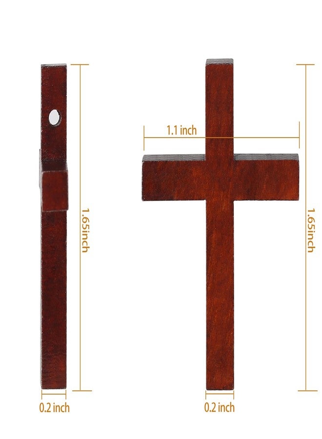 Srefaka 72 Pcs Mini Wooden Crosses - Bulk Pack for Crafts, Easter & Christmas Gifts - Image 3