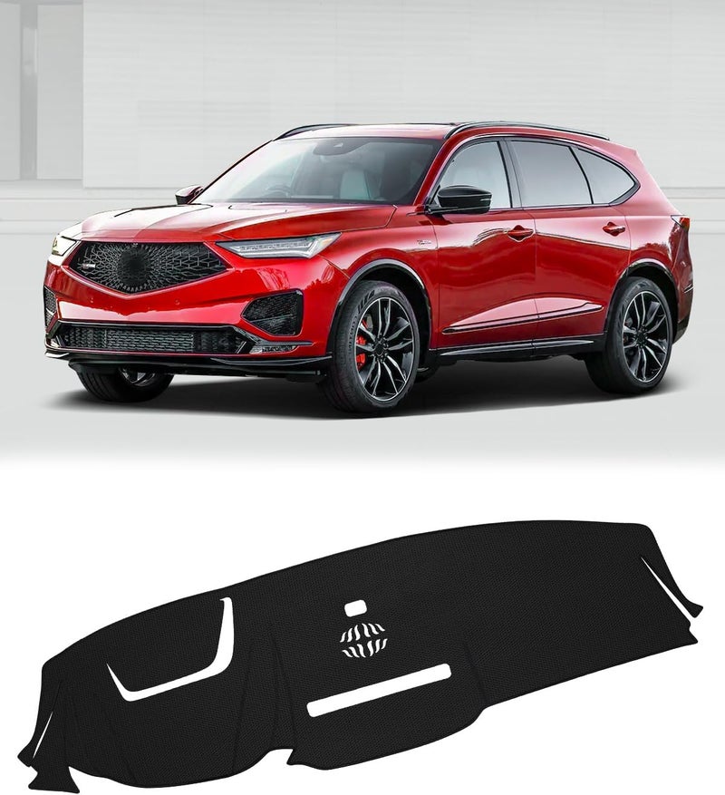 FIILINES Dash Cover Compatible with Acura MDX 2024 2023 2022 Dashboard Mat Cover MDX Accessories Dash Cover 2022 2023 2024 Sunshade Nonslip Mesh Protector No Glare - Image 1