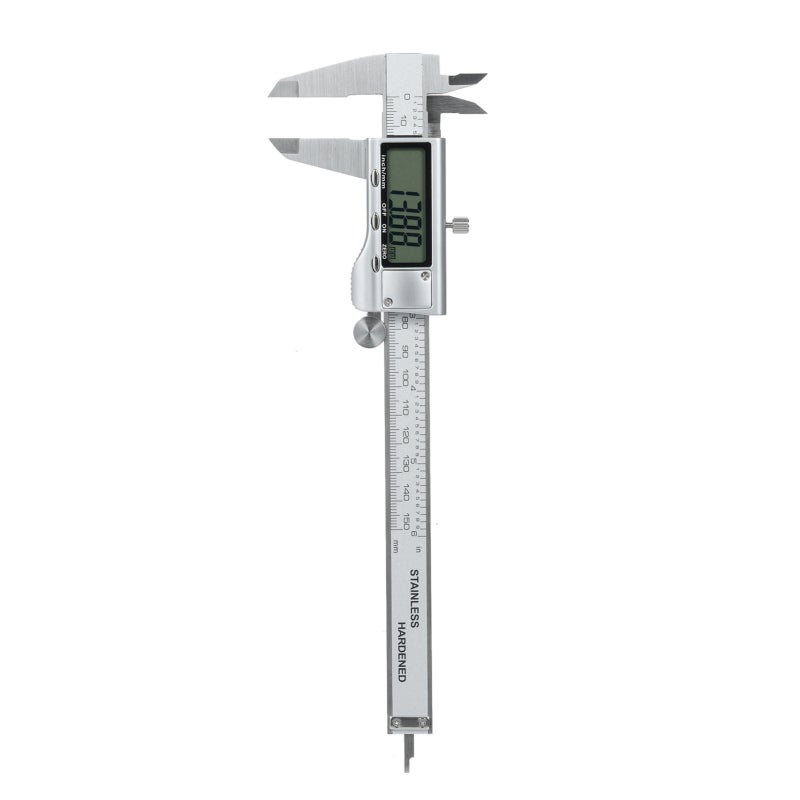 Digital Vernier Caliper: 150mm Range Stainless Steel Material - Accurate Measurement with 2 Units Conversion Sliding Gauge for Professional Machinists and Home DIY Projects - Image 1
