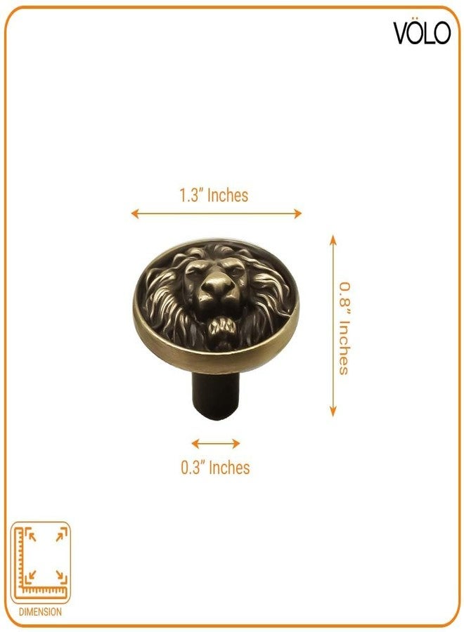 HYDERON Antique Knob for Drawers and Cabinets - Versatile Solution for Home, Kitchen, Office, and Hotel (Model S-164) (2 Piece) - Image 2