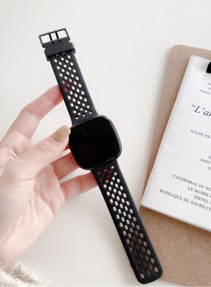 KASTWAVE Replacement Bands, Sport Bands Compatible with Fitbit Versa 3, Soft Durable TPU Waterproof Wristbands Replacement Straps for Fitbit Sense 2/Sense/Versa 3&Versa 4 Women Men - Image 5