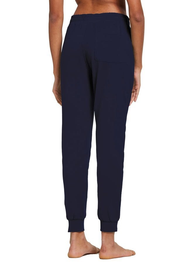 BALEAF Womens Sweatpants Cotton Joggers with Pockets Lounge Sweat Pants Tapered Casual Running Workout Yoga Navy Blue Size L - Image 2