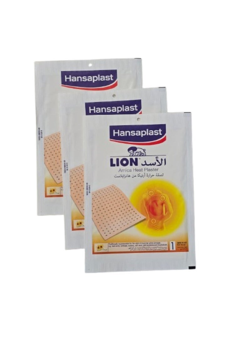 لصقة حرارة أرنيكا من ليون 12x18 سم (عبوة 1، 3 قطع)