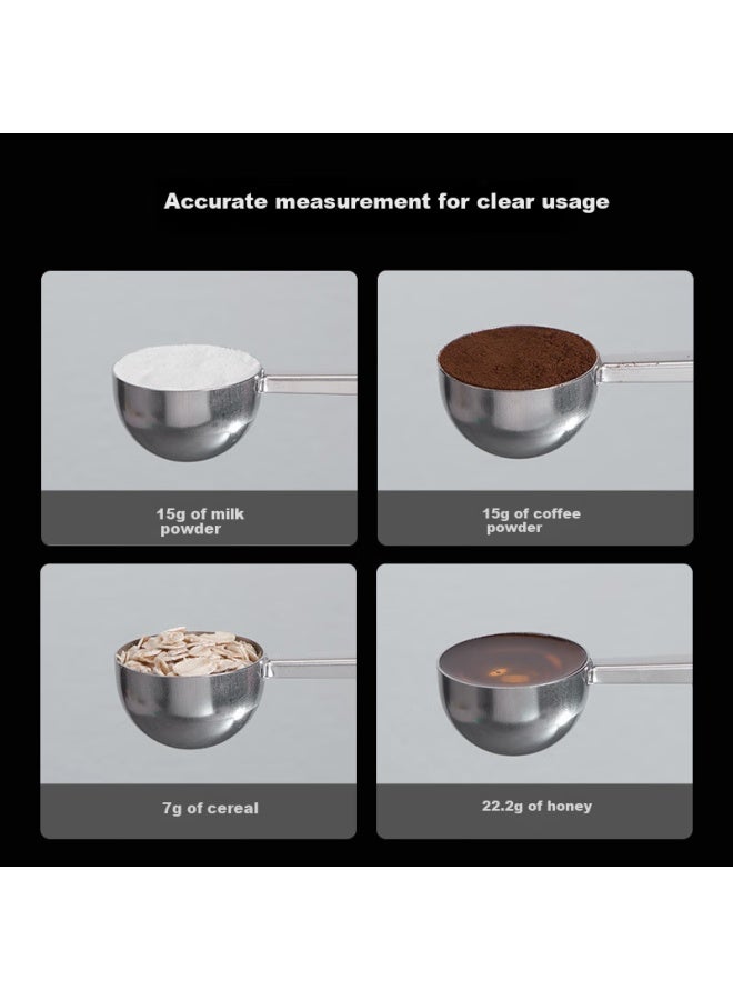 JD.com Jd Original Spoon Measuring Spoon For Milk Powder And Coffee 304 Stainless Steel Multifunctional 20ml*2 Pieces - Image 3