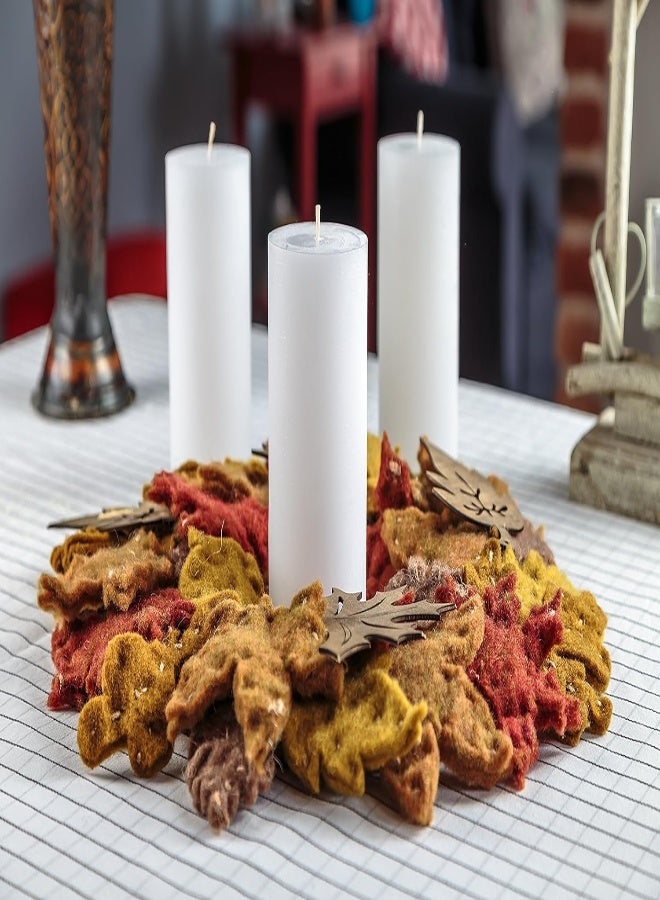 AKDC Melt Candle Company 3" X 6" White Pillar Candles Set Of 3 Unscented For Wedding Church Restaurants Spa Smokeless Cotton Wick - Image 2