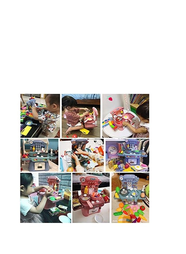 TOYS-EGYPT Kitchen Toys, Safe and Cute Cutlery Set for Kids and Girls, Fun Kitchen Sink Toy with Running Water and Electronic Stove - Image 5