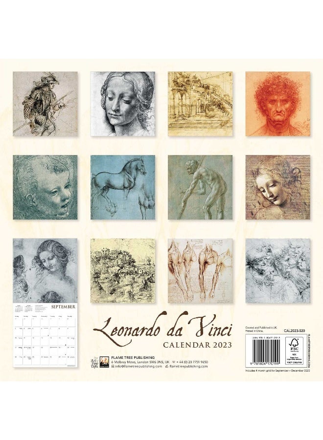 Leonardo da Vinci Wall Calendar 2023 (Art Calendar)  - Image 2
