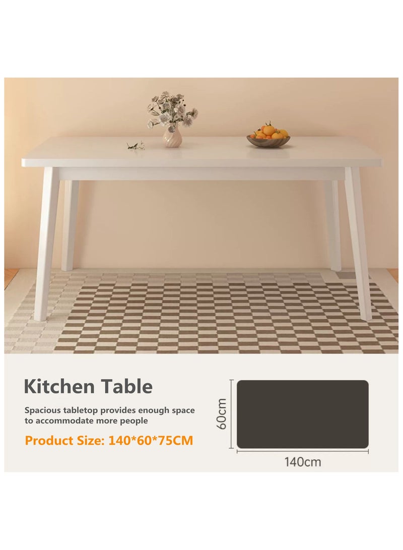 HXDream Modern Dining Table,Rectangle Dining Table,Suitable for Kitchen,Dining Room,Living Room - Image 4