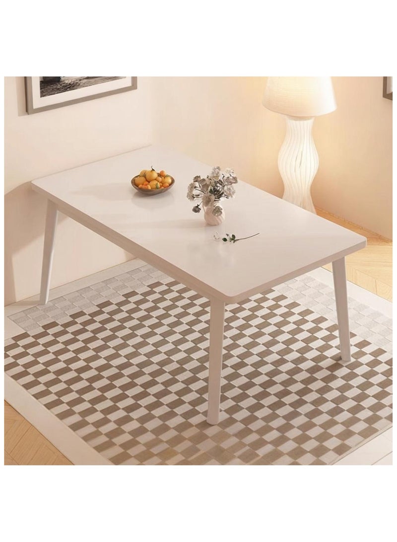 HXDream Modern Dining Table,Rectangle Dining Table,Suitable for Kitchen,Dining Room,Living Room - Image 1