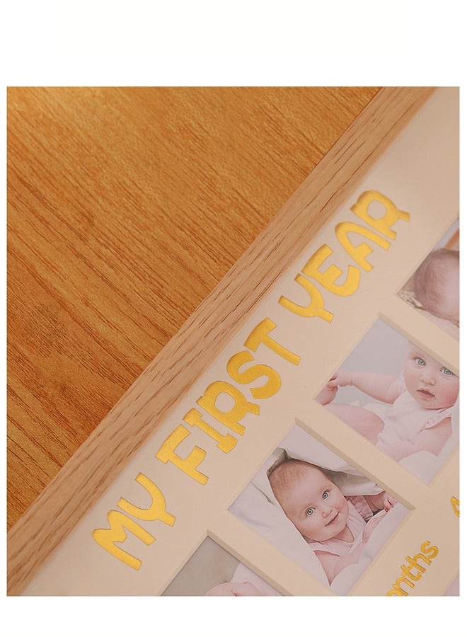 Baby Photo Frame,Wooden My First Year Picture Frame,Newborn 12 Months Milestone Photo Frames Baby Shower And Album Gifts - Image 4