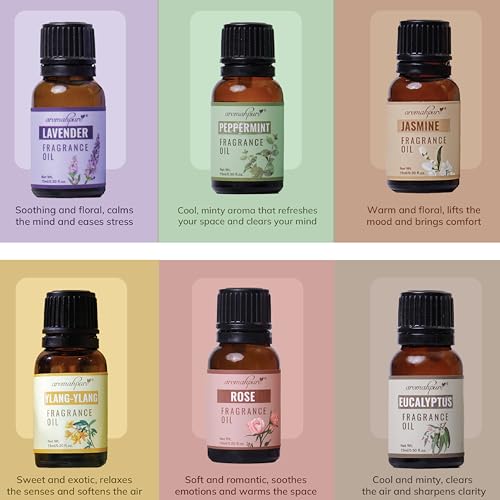 Aromahpure Fragrance Oil - Fresh And Floral Series | 180 ml | Set of 12| Aroma Oil for Home Fragrance| Best for Aromatherapy |Used in Diffusers, Candles, Air Fresheners, Soaps. - Image 3