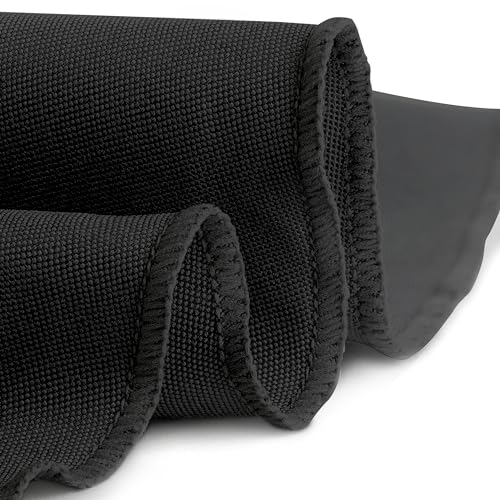 Gee Di Moda Round Tablecloth - 120 Inch Black Round Table Cloth for 60 to 96 Inch Round Tables - Heavy Duty Washable Fabric - for Buffet Table, Holiday Party, Dinner, Wedding & Baby Shower - Image 3