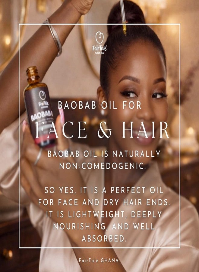 FairTale GHANA Raw African Shea Butter 16oz + Baobab Oil 7.1 fl oz SET - Image 3