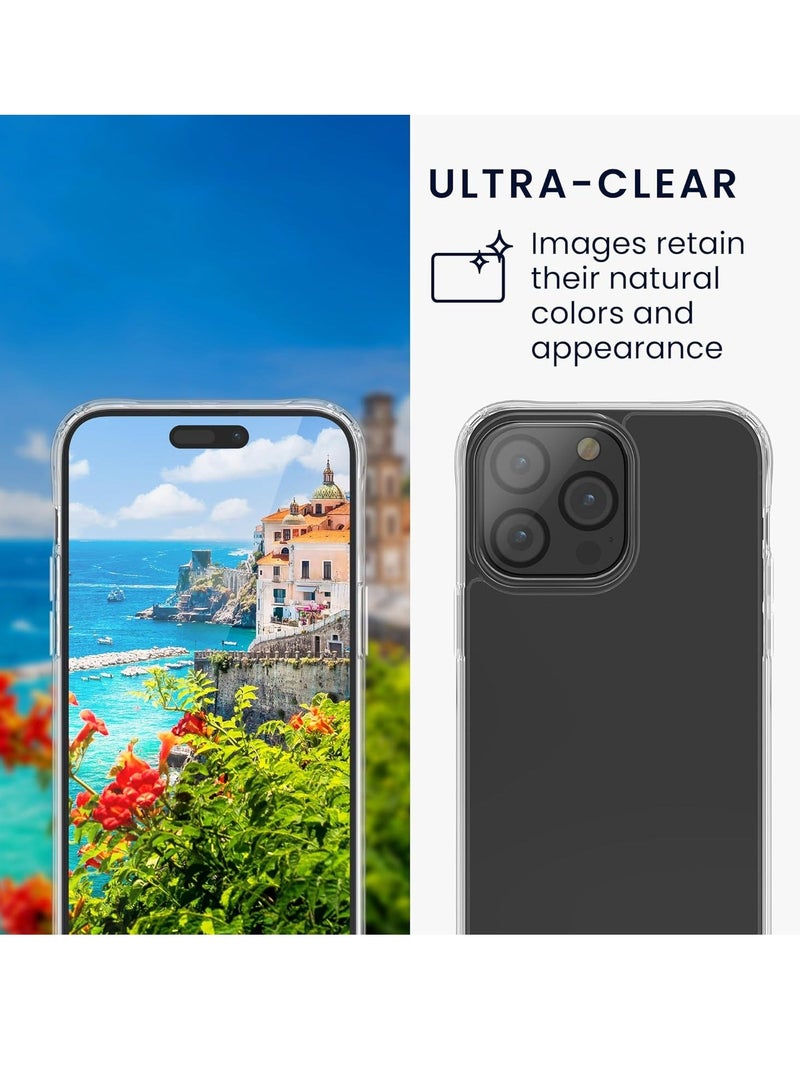 MUNTAQI Apple iPhone 14 Pro Max 5-in-1 Clear Case Set – Includes Screen & Camera Protectors - Image 5