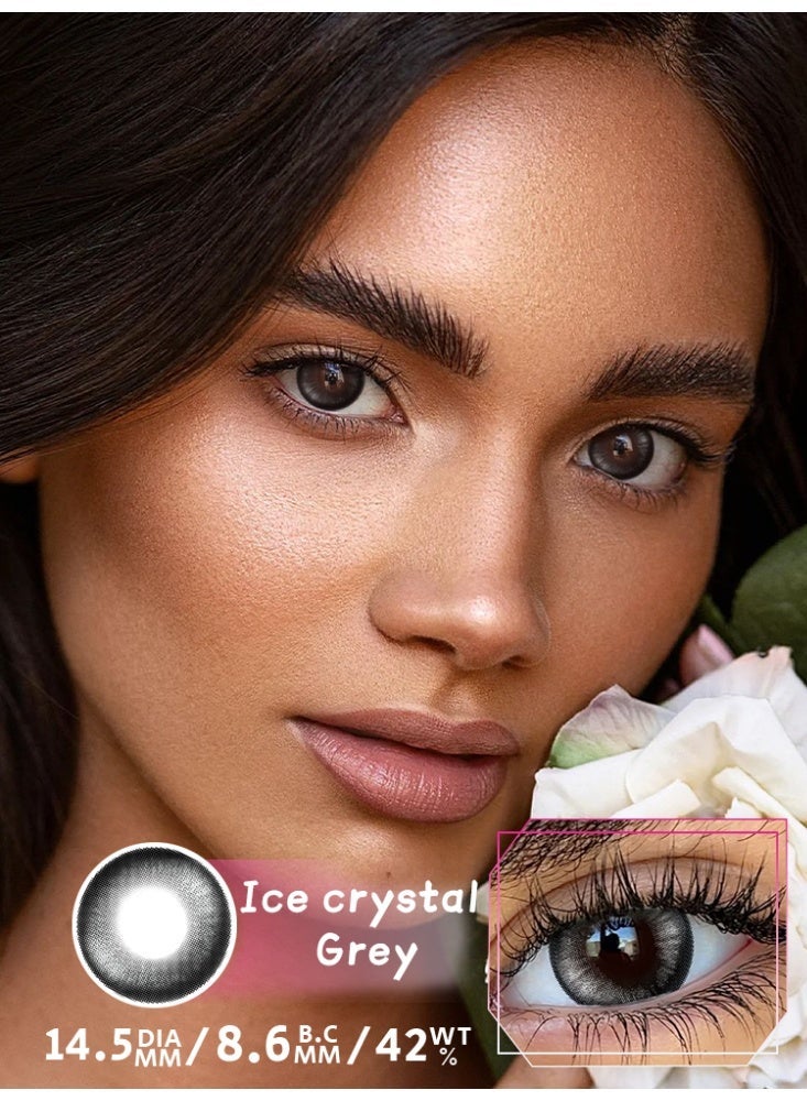 يواي عدسات لاصقة ملونة UYAAI لاتيه قطر 14.50 مم قابلة للاستخدام لمدة سنة للارتداء اليومي - Image 1