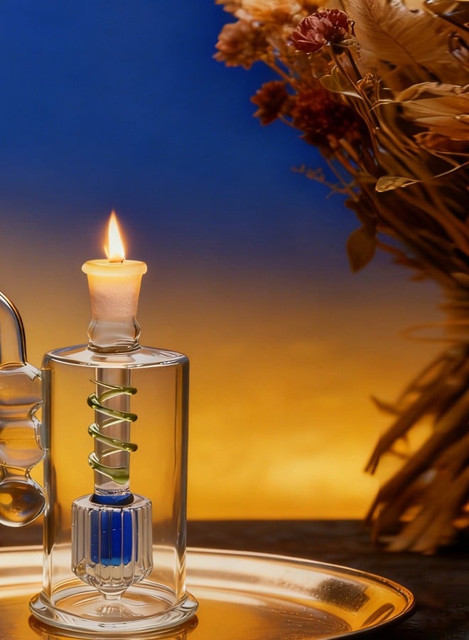 Artistic transparent heat-resistant oil lamp