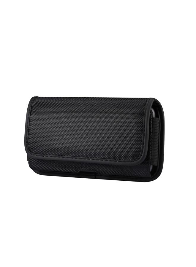 S-TOP Durable Oxford Cloth Horizontal Plate Hanging Waist Phone Waist Pack Leather Case with Card Slot, Suitable for 5.2 inch Smartphones - Image 2