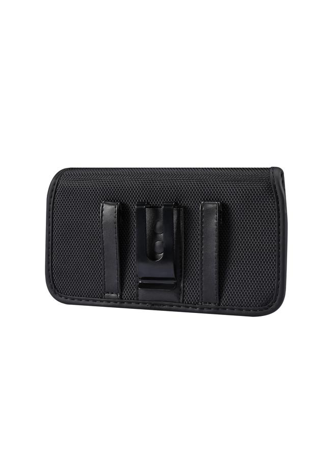S-TOP Durable Oxford Cloth Horizontal Plate Hanging Waist Phone Waist Pack Leather Case with Card Slot, Suitable for 5.2 inch Smartphones - Image 3