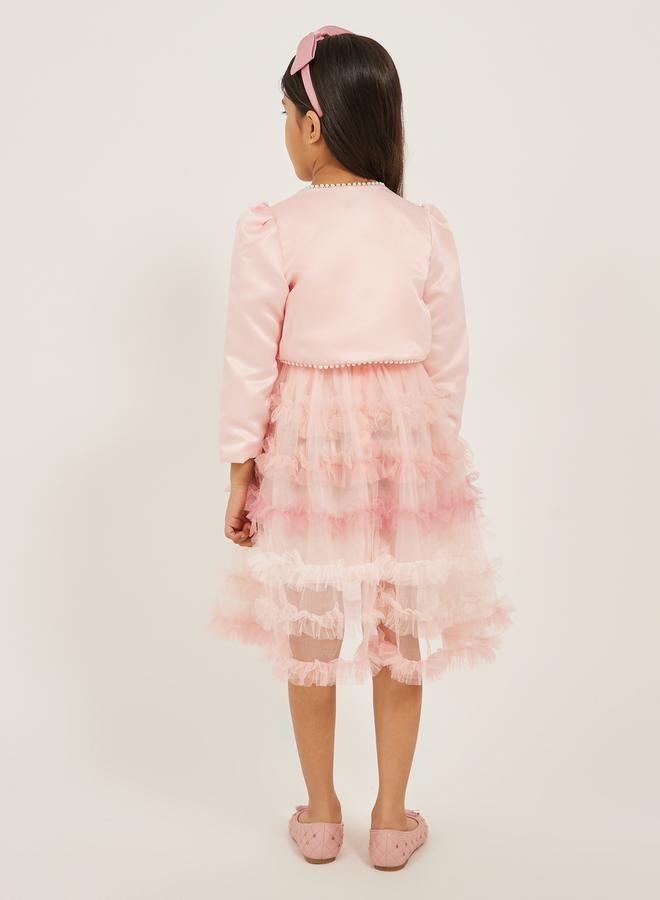 Styli Ruffled Tulle Layer Dress  - Image 4